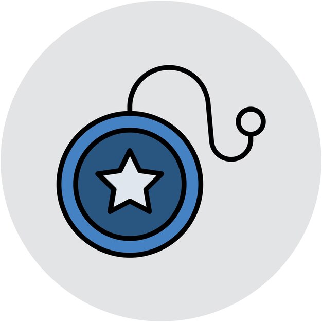 Estilo de ilustración vectorial de Yoyo