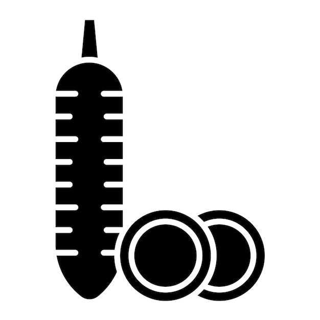 Estilo de ilustración vectorial de la yuca