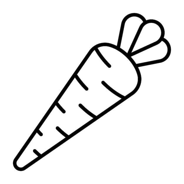Estilo de ilustración vectorial de zanahorias