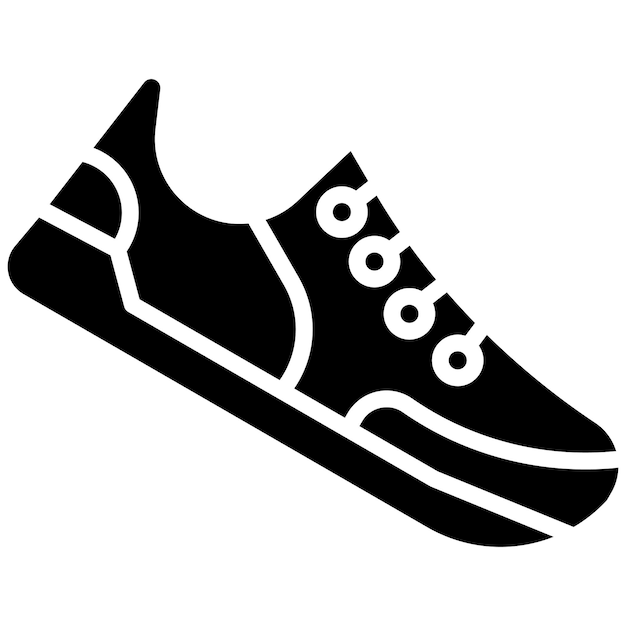 Estilo de ilustración vectorial de zapatos de ejercicio