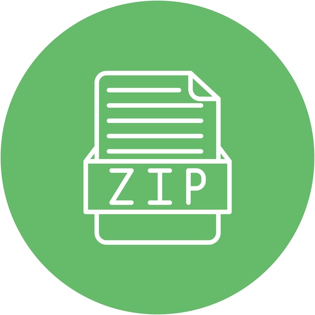 Estilo de ilustración vectorial ZIP