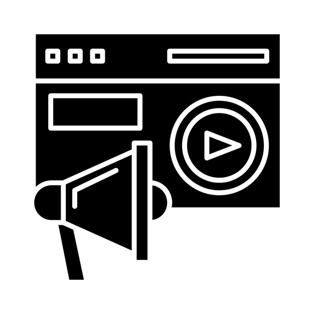 Estilo de ilustración de vídeo vectorial de marketing