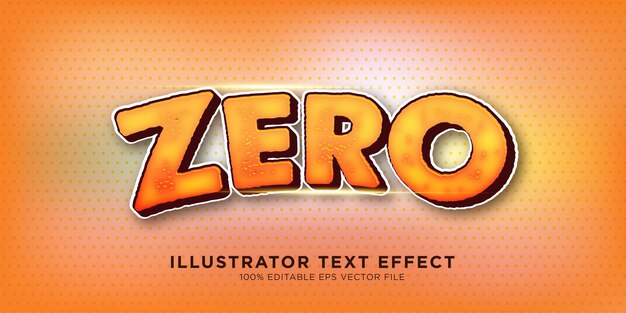 Estilo del ilustrador de diseño de efectos de texto