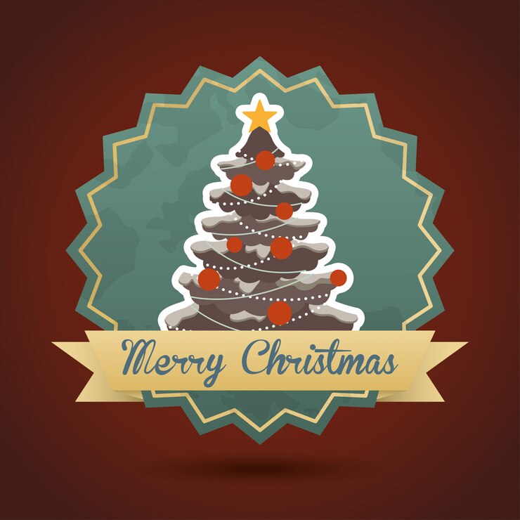 Vector estilo inconformista de navidad