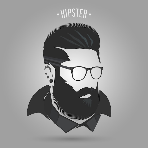 Vector estilo de invierno hipster