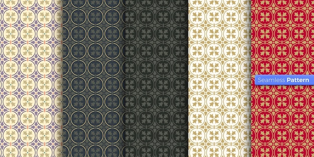 Estilo japonés chino patrón geométrico colores de fondo arte contemporáneo estilo minimal simétrico para papel tapiz envoltura textiles tela ropa recuerdos superficie vector patrón sin costuras