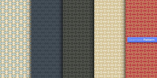 Estilo japonés patrón geométrico colores de fondo arte contemporáneo estilo minimal simétrico para papel tapiz envoltura textiles tela ropa recuerdos superficie vector patrón sin costuras