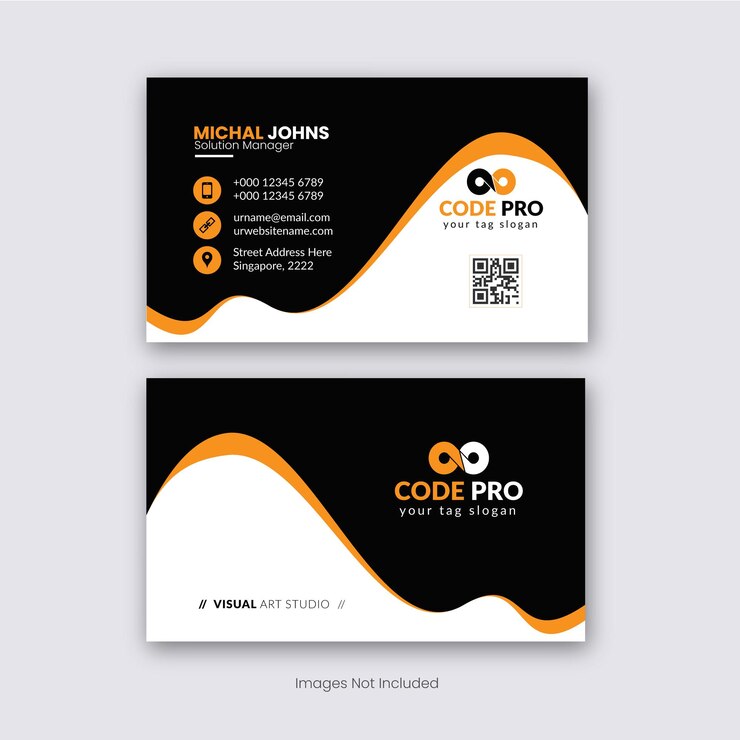 Vector estilo limpio plantilla de tarjeta de visita moderna y profesional