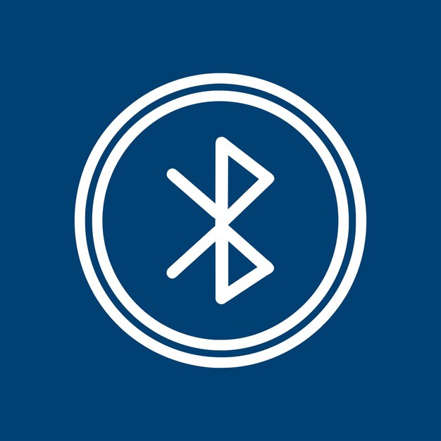 Vector estilo de línea bluetooth vectorial