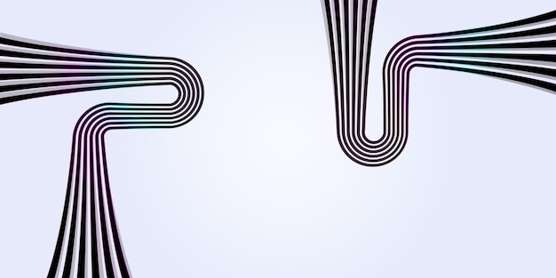 estilo de líneas de cubierta de fondo simple con bordes de colores
