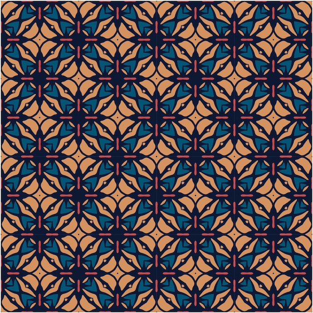 Estilo minimalista de fondo de patrón de motivo de batik asiático