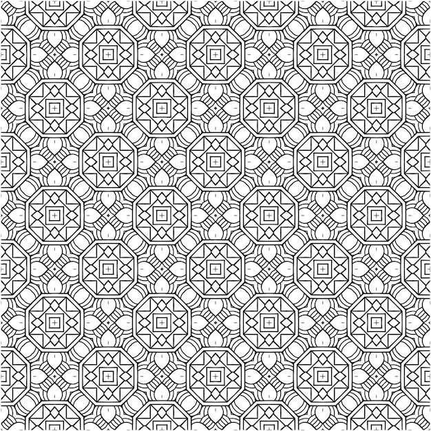 Estilo minimalista con motivos de batik de patrones sin fisuras