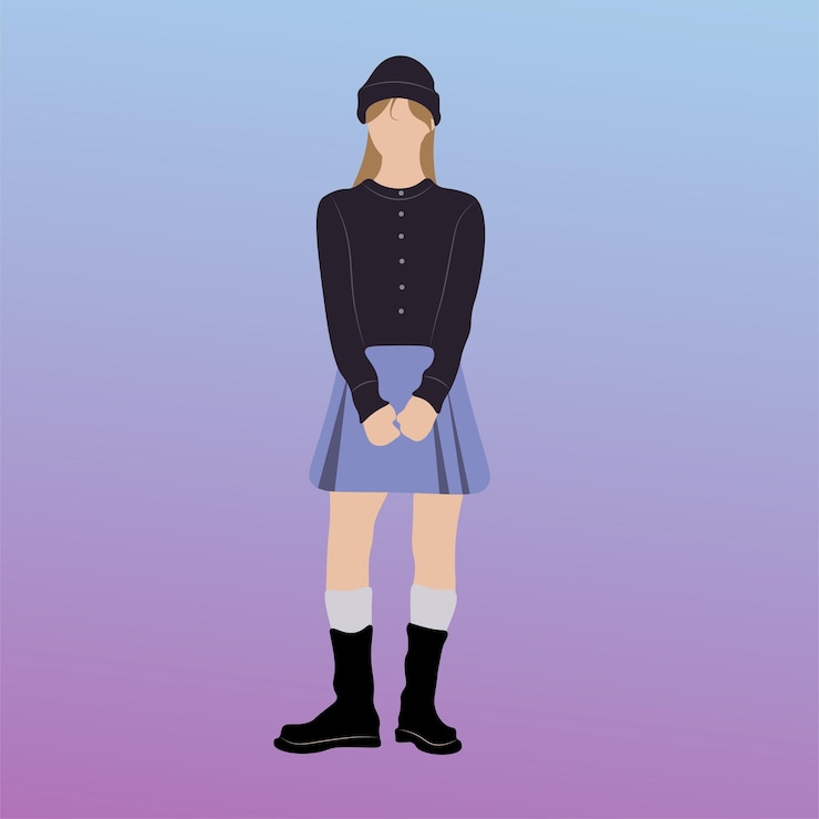 Vector estilo de moda de las mujeres