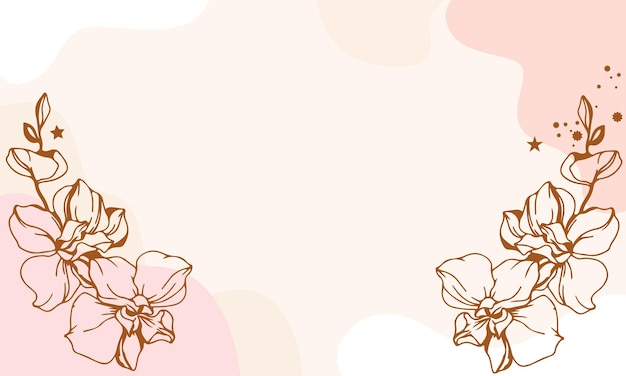 Estilo moderno vector y diseño de fondo floral