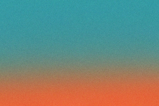 Estilo naranja y turquesa Gradiente textura granulada Arte de fondo