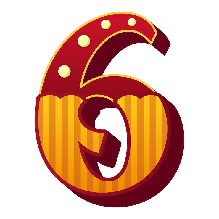 Vector estilo del número de circo