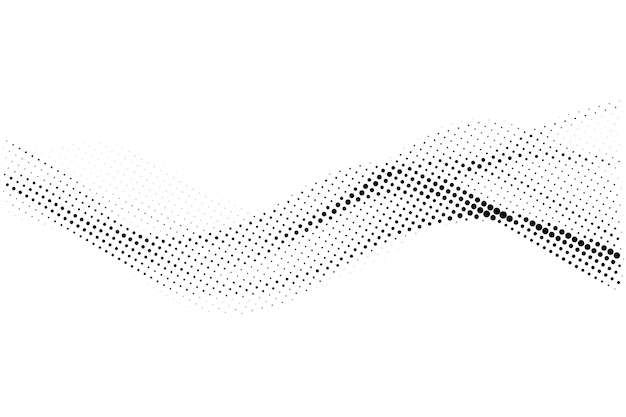 Estilo de onda abstracta negra grunge patrón de medio tono textura de fondo