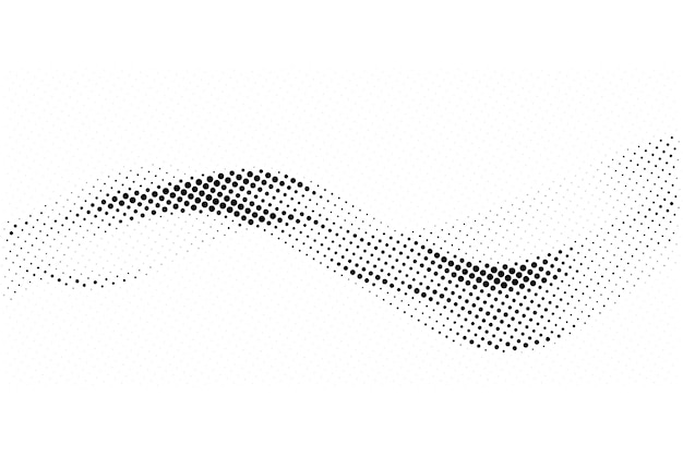 Estilo de onda abstracta negra grunge patrón de medio tono textura de fondo