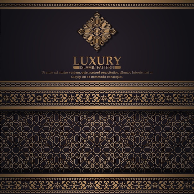 Estilo de patrón elegante con fondo oscuro