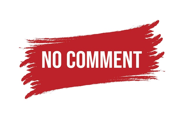 Estilo de pincel sin comentarios diseño de bandera roja aislado sobre fondo blanco