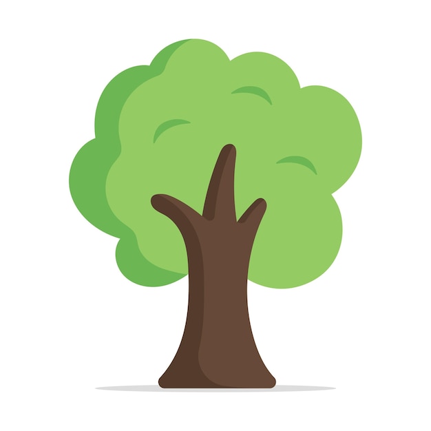 Estilo plano del árbol