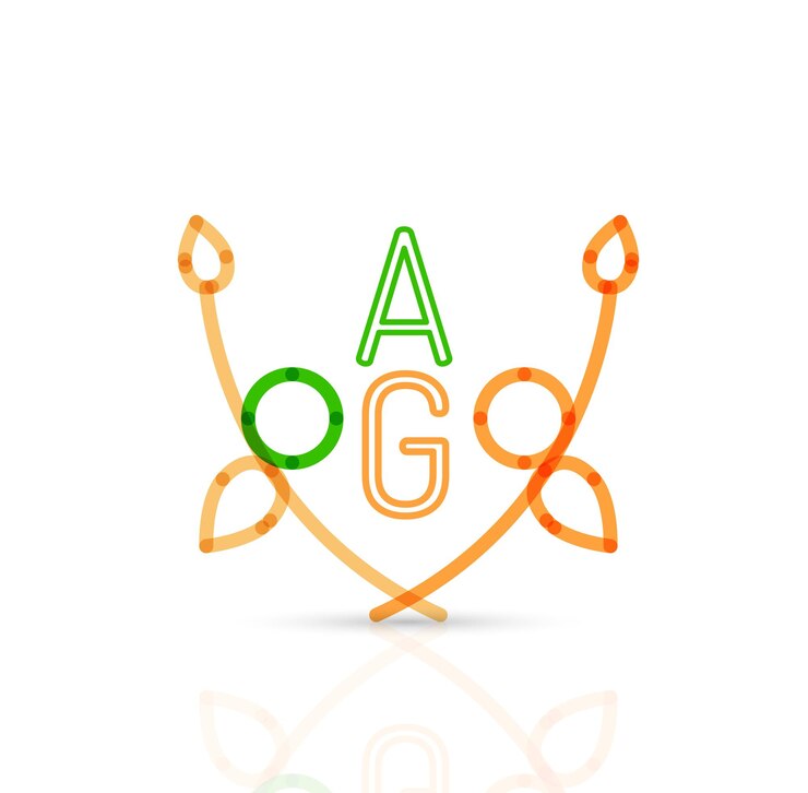 Vector estilo plano de diseño de marco de icono floral hipster lineal geométrico abstracto