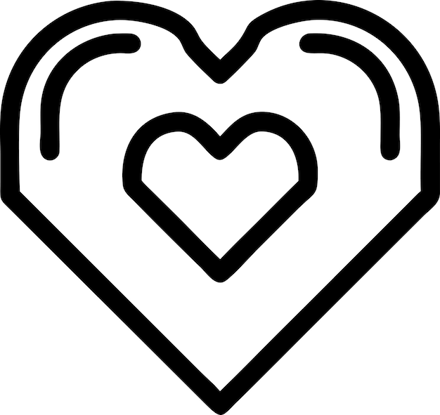 Estilo plano Gradiente aislado Vector de amor Ilustración del icono del corazón Fondo png