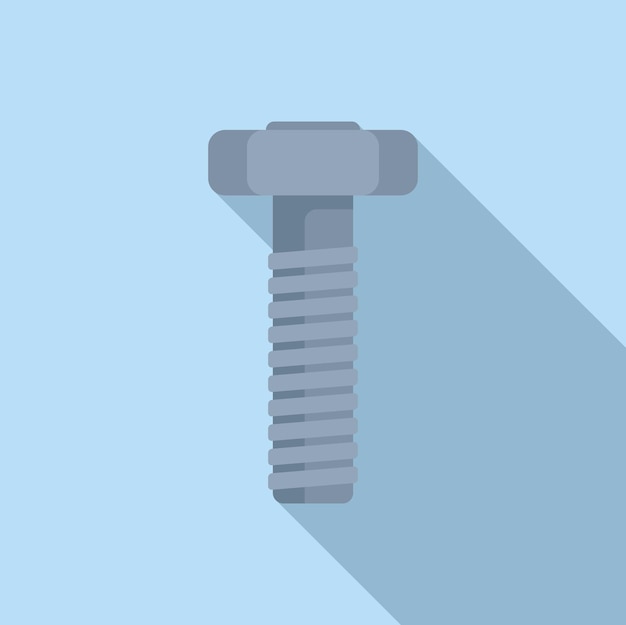 Estilo plano del icono del perno metálico
