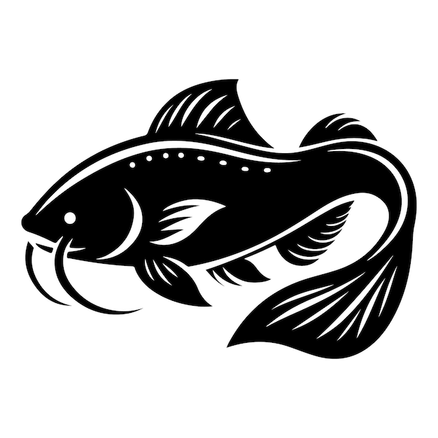 Estilo de la plantilla del logotipo de Catfish Diseño artístico y profesional