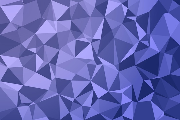 Estilo poligonal azul con estructura de cristal abstracta en forma de fondo