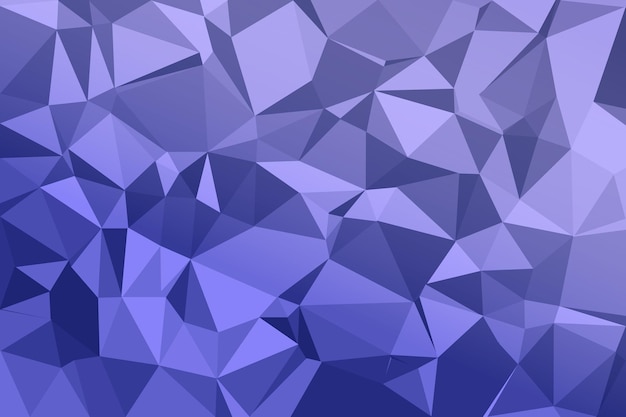 Estilo poligonal azul con estructura de cristal abstracta en forma de fondo