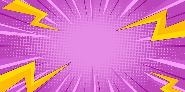 Estilo Pop Art de medio tono Patrón de explosión de estrellas Fondo de dibujos animados Vector de efecto de luz de tono vintage