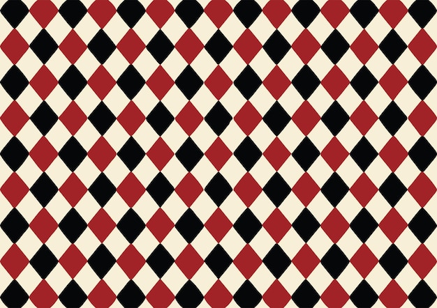 estilo de póquer de casino de patrón geométrico rojo y negro transparente