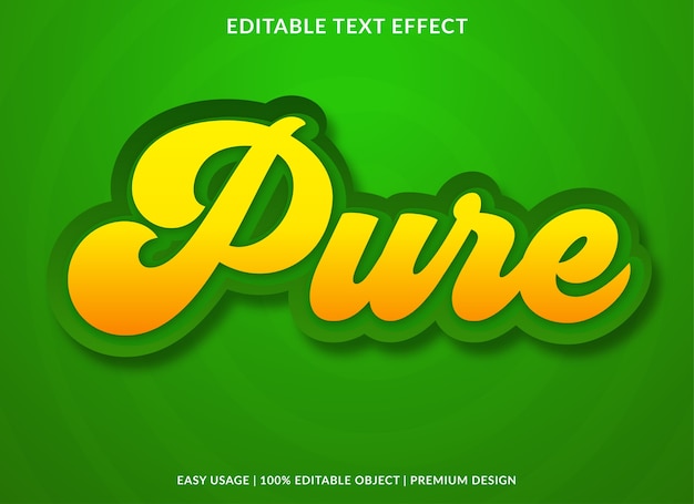estilo premium puro efecto vintagetext