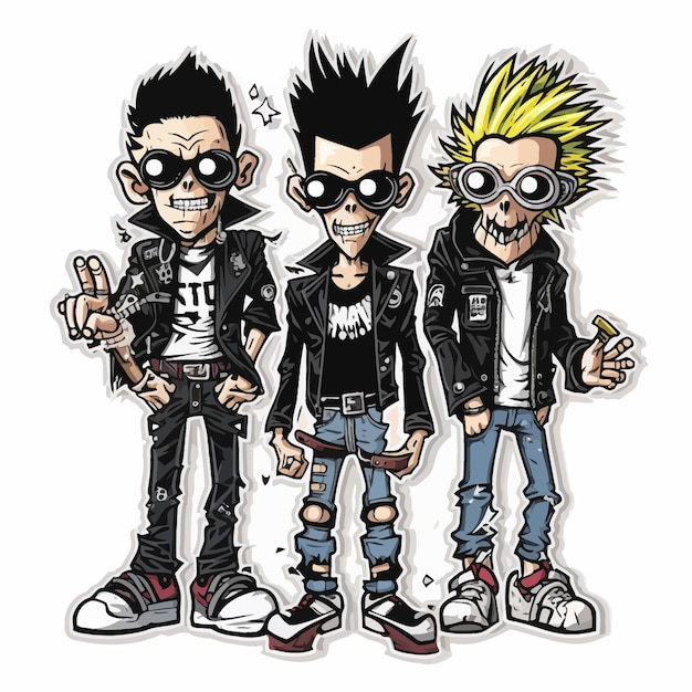 Vector estilo punk