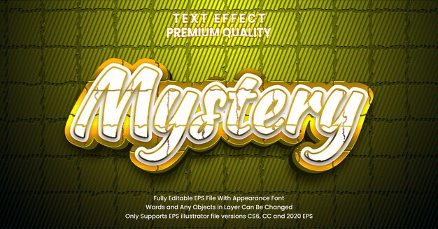 Estilo de script misterioso con efecto de fuente editable