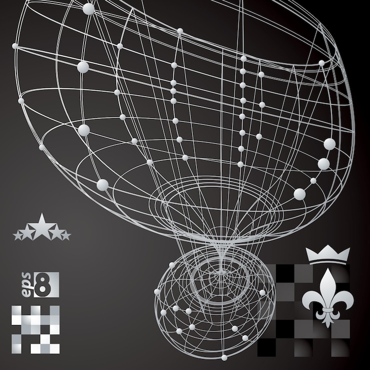 Vector estilo de tecnología digital moderna abstracto fondo inusual tecnología vectorial oscura fondo 3d complicado elementos técnicos asimétricos