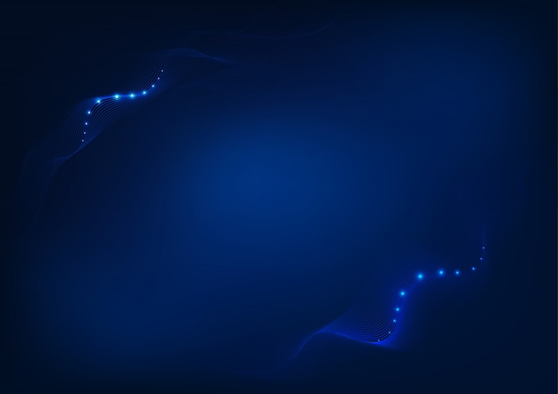 Estilo de tecnología de fondo abstracto azul