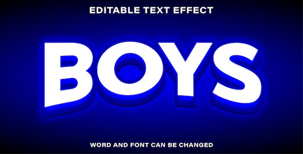 Estilo de texto editable chicos