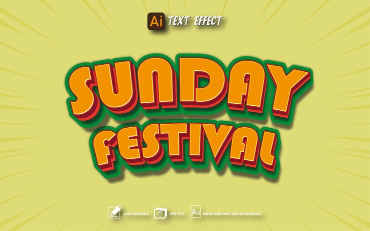 Vector estilo de texto especial efecto de texto editable eps