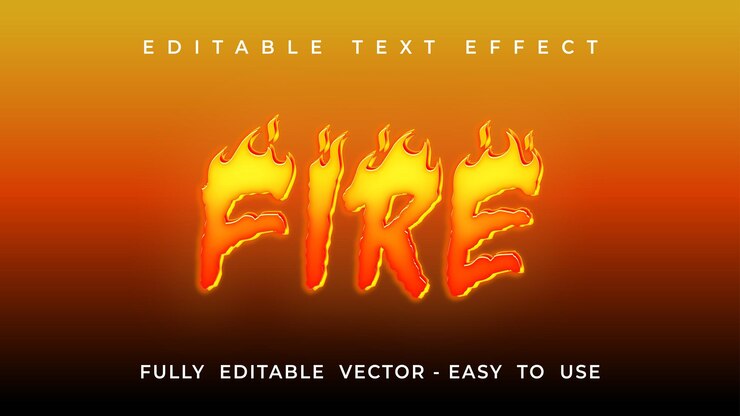 Vector estilo de texto retro con efecto de texto editable vintage
