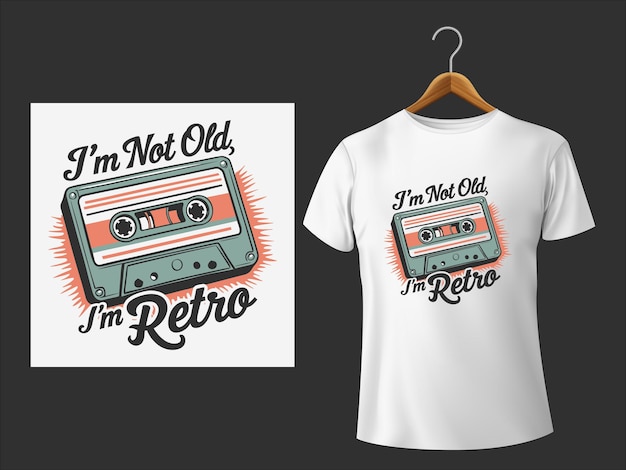 El estilo throwback no es viejo, es un cassette retro.