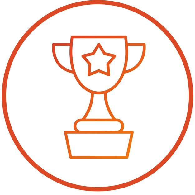 Estilo del trofeo del icono