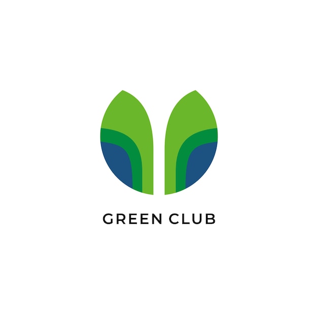 estilo vectorial del logotipo del club de golf deportivo moderno para la marca de deportes al aire libre de acción