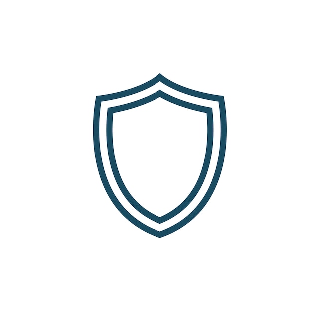 Estilo vectorial de la plantilla de diseño del logotipo del escudo