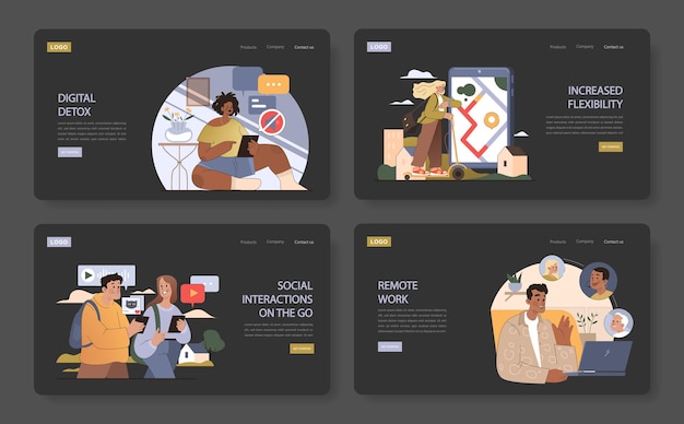 En el estilo de vida en movimiento que abraza las pausas digitales y los viajes activos que se involucran en las redes sociales y