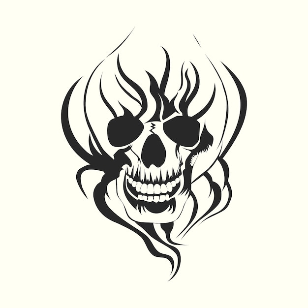 Estilo vintage de calavera. ilustración vectorial