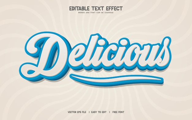 Estilos de efectos de texto 3D editables