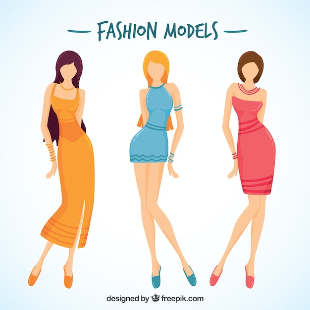 Estilosas modelos de piernas largas