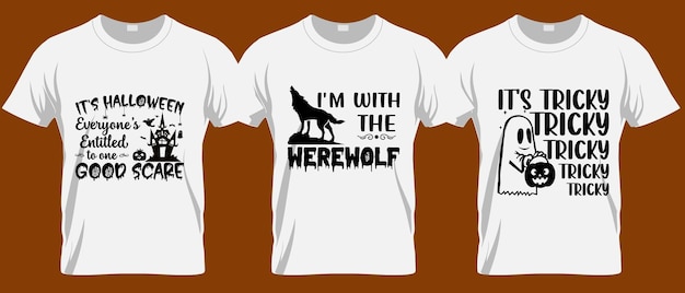 Estoy con el diseño de camiseta herewolf Halloween svg